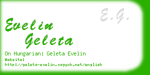 evelin geleta business card